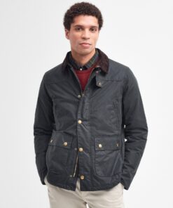 giacca-in-cotone-cerato-reelin-mwx1106sg51-barbour